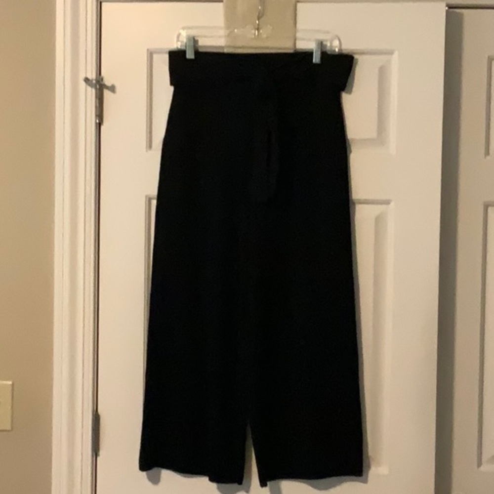 Sweater knit wide leg pull on Anthropologie pants